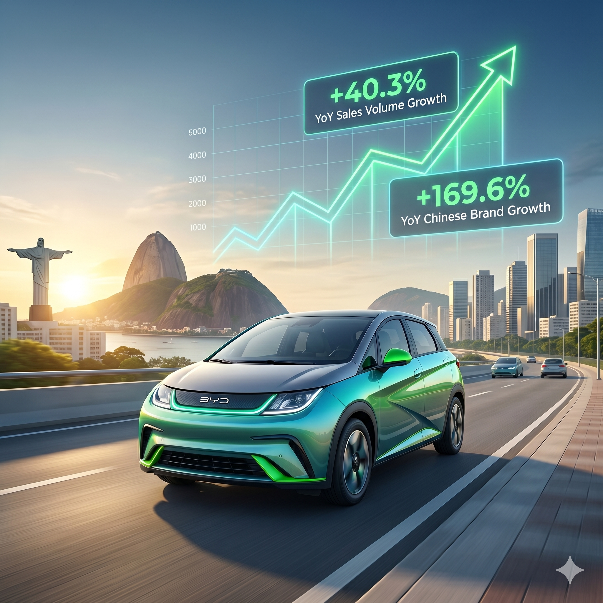 Historic Leap! Brazil’s Auto Market Surges 40% in March, Chinese Brands Surpass Japanese for the First Time, NEVs Ignite Transformation